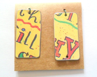 Upcycled Colorful Candy Tin Earring Findings