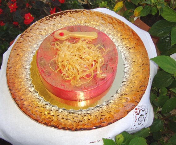 Pomegranate Glycerin Soap Room Deodorizer, Artfully designed Scented Soap Fake Cake, Decorative Cake, Table Centerpiece, Graduation Gift