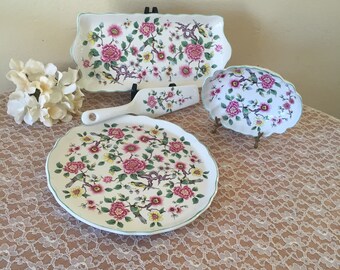 Vintage 4 pc Old Foley Staffordshire China Gift Set