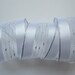 White and Silver Ribbon Wired 2" inch wide Semi Sheer Ribbon Metallic Glitter Holiday Gift Wrap Gift Basket Center Piece Wedding Decor LM12
