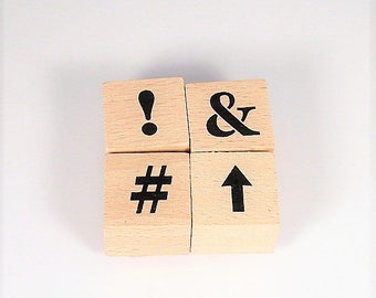 Mini Rubber Stamp Set - Symbol Set