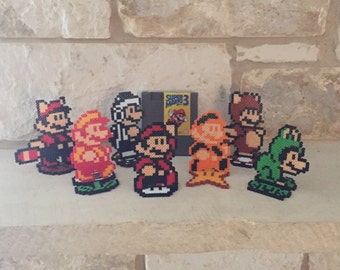 Super Mario Bros 3 Power Up Perler Bead Sprites