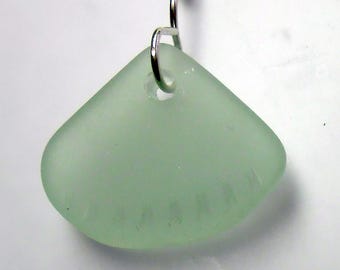 Light Green Sea Glass Sterling Silver Earrings Beach Glass Seaglass