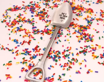 Dad's Ice Cream Shovel Spoon, Fathers Day Gift, Funny Birthday Present for dad, Custom Ice Cream Spoon, Engraved spoon, Dad Spoon, Unique