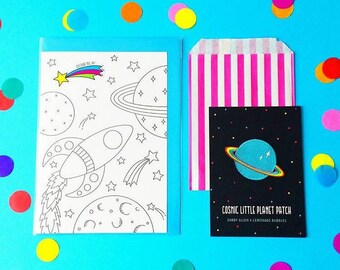 Cosmic Colour In Greeting Card