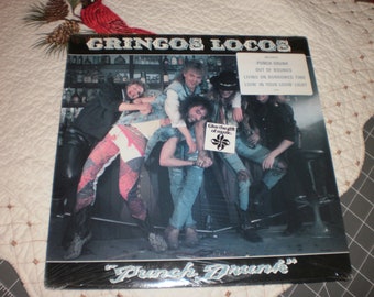 Gringos Locos Punch Drunk SEALED vinyl record album 1989 Atlantic Records 81988-1