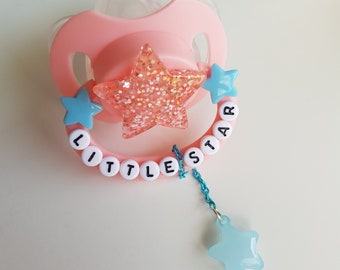 Deco Adult Paci with Dangle Charms