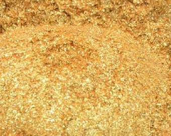 24K Gold Mica Sparkly Golden Sparkle 24 Karat Golds Pigment Powder Cosmetic Shimmer