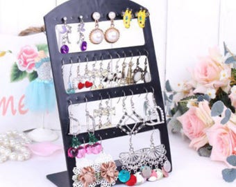 1 jewelry stand earring 24 pairs black display