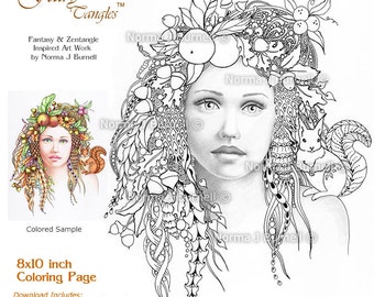 Fairy coloring book | Etsy Fairy coloring book | Etsy