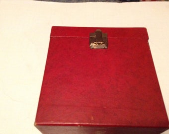 red 45 rpm record case disc mate
