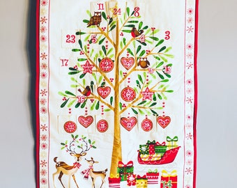 Advent Calendar Fabric advent calender Christmas gift Home