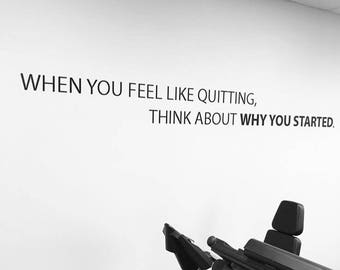 Physical Therapy office decor, Gym Wall Decal, fitness motivation. Commercial Gym Wall Decal