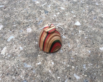 Red green bell shaped Ornament