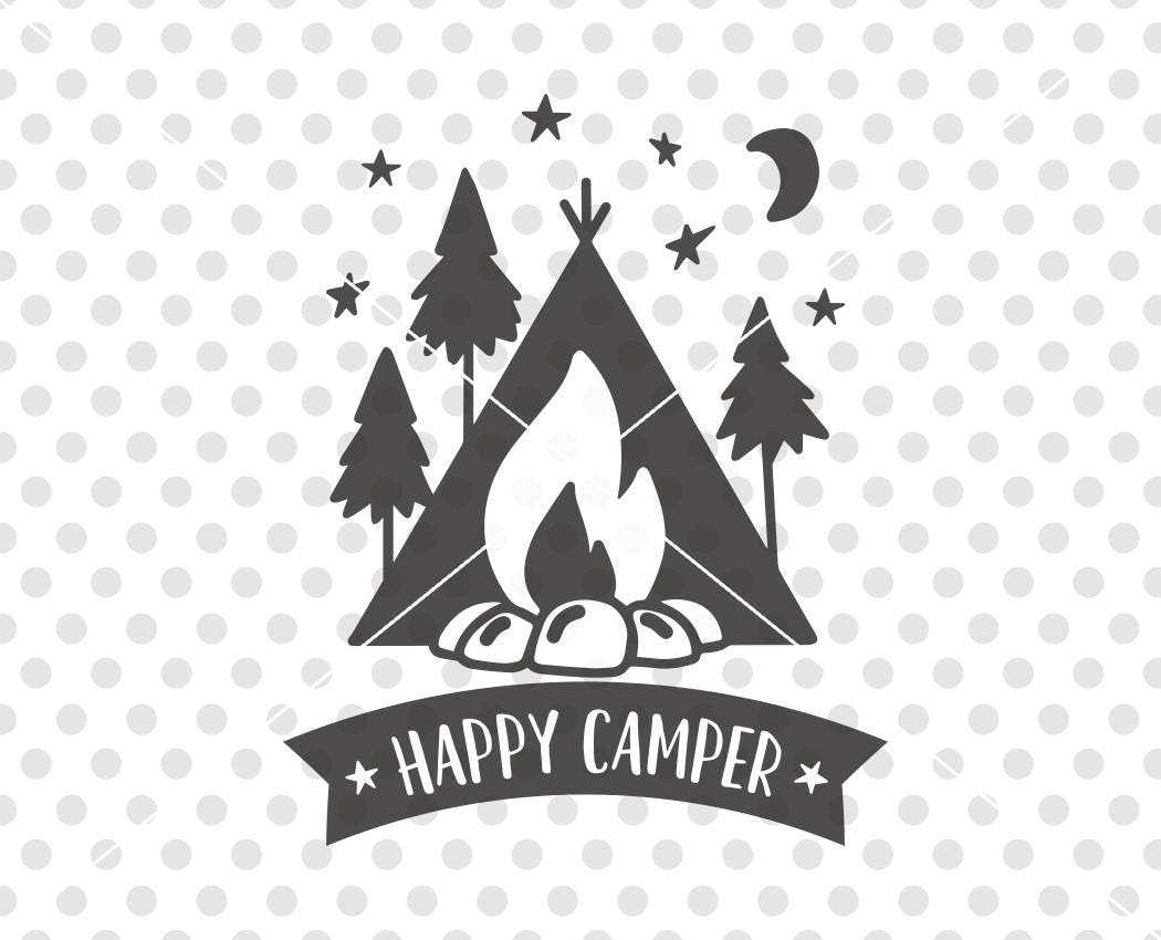 Download Happy Camper SVG DXF Cutting File Camper Svg Cutting File