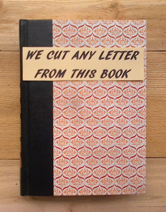 BOOK LETTERS 110. Initial Books Cut Book Letters Letter