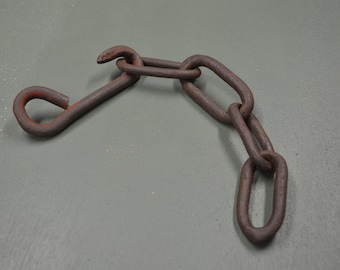 Vintage Chain, Rusted Chain Links, Steampunk Chain, #262