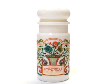 Max Factor Hypnotique opaline apothicaire du bain moussant pot jacobin floral design vintage