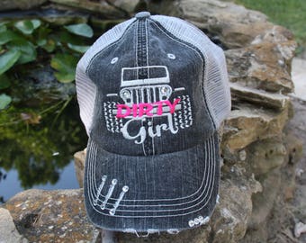 Dirty Girl Jeep Fan Hat **BLING**