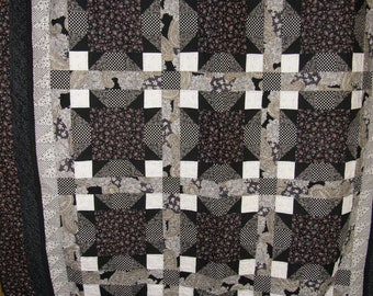 Black and White Squares Quilt