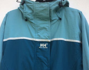 Vintage Helly Hansen Techgear Trekking Jacket Helly Hansen Hooded Heavy Jacket. Mountain Jacket Size Large Outerwear Sportwear