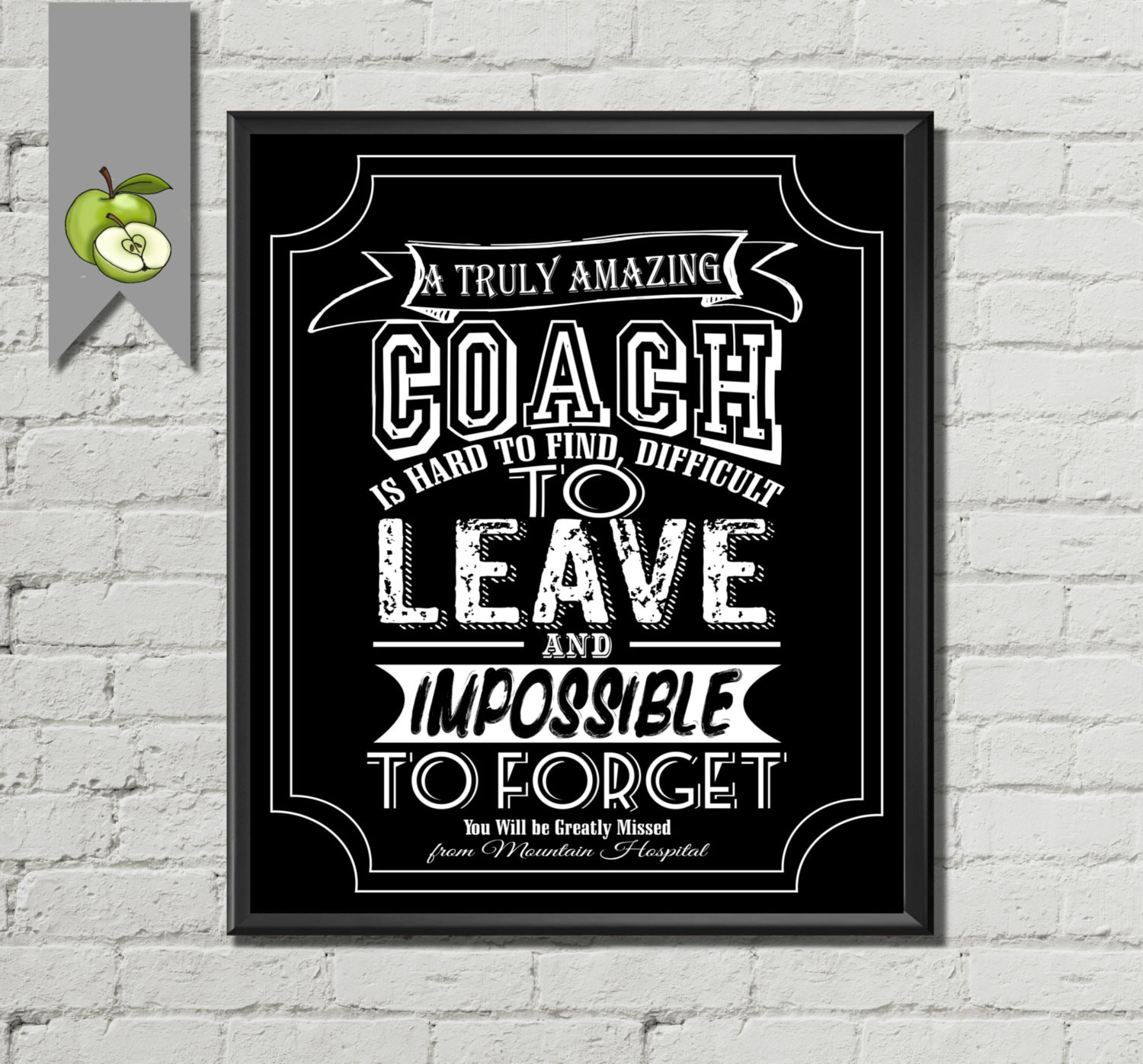 Coach teacher Appreciation gift Girls Boys Farewell leaving