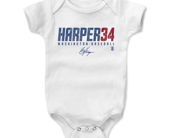 Bryce Harper Baby Clothes | Washington Baseball | Baby Romper | Bryce Harper Harper34 B