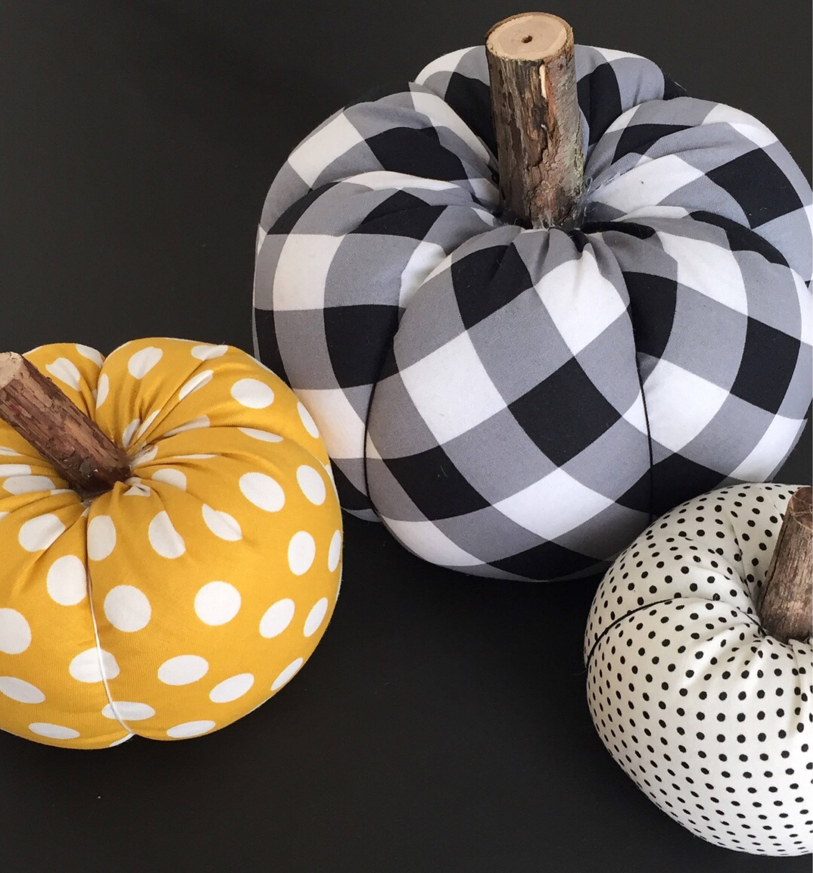Fabric Pumpkins Pumpkin Autumn Decor Thanksgiving Decor