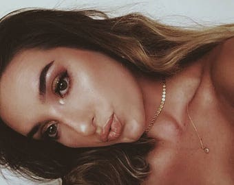 Coin choker, gold choker, sequin choker, coin necklace, dainty gold choker, gold choker necklace, choker necklace, silver choker, dainty