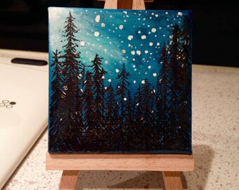 Custom Mini Astronomy-Themed Painting