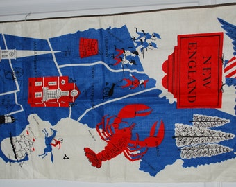 New England Vintage Kitchen Towel-Designed by Tammis Keefe