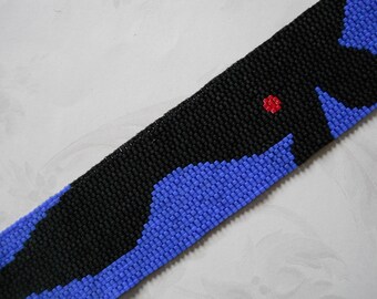 2-Drop Peyote Stitch Pattern, Matisse "Icarus", Instant Download PDF