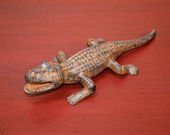 Cast Iron Alligator Figurine