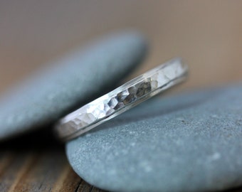 Sterling Silver Hammered Band