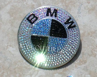 Custom Colored BMW BLING Emblem with Swarovski Crystals