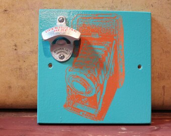Kodak Tourist Camera Bottle Opener Teal