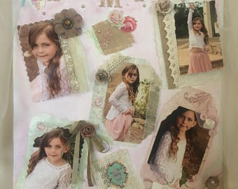Shabby chic birthday memory boards