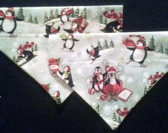 SALE! Penguin Christmas Dog Bandana!!