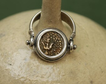 6262 Widow's Mite Silver Flip Ring