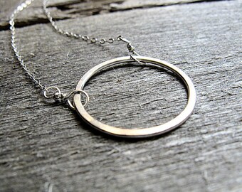 Sterling Silver Circle Necklace