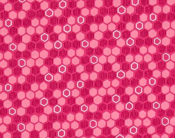 Honey Hive in Rose by Michael Miller