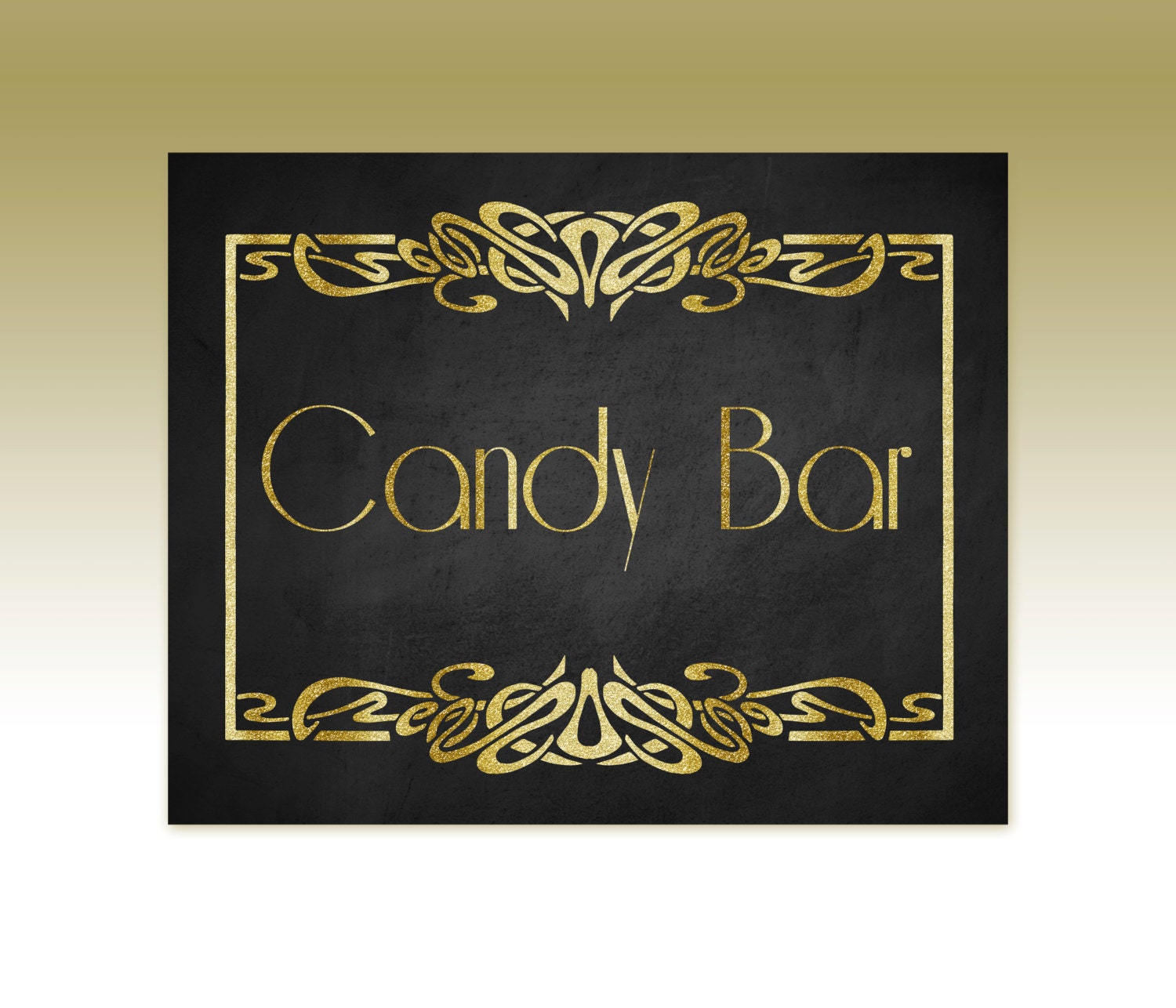Roaring 20s Candy Bar Printable Sign Candy Sign New