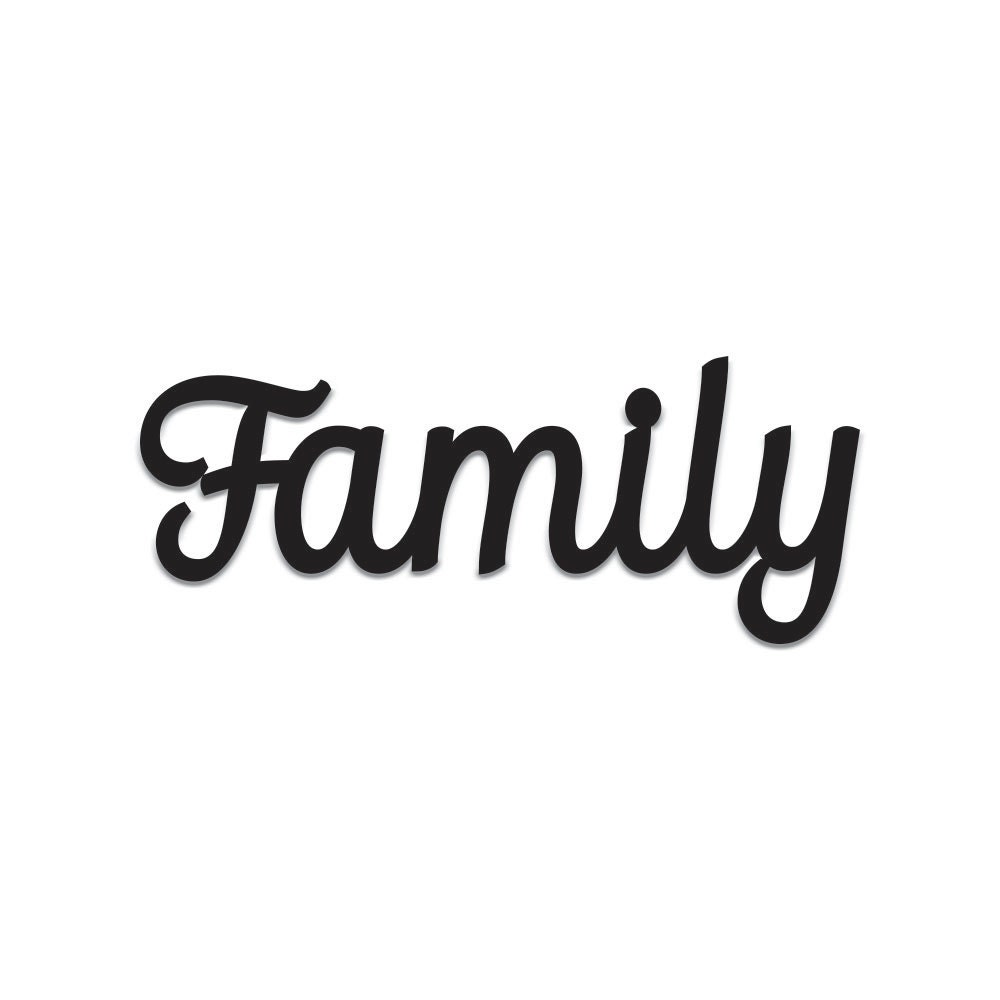 Family Word Art Cutout Wall Art Wall Decor Home Decor