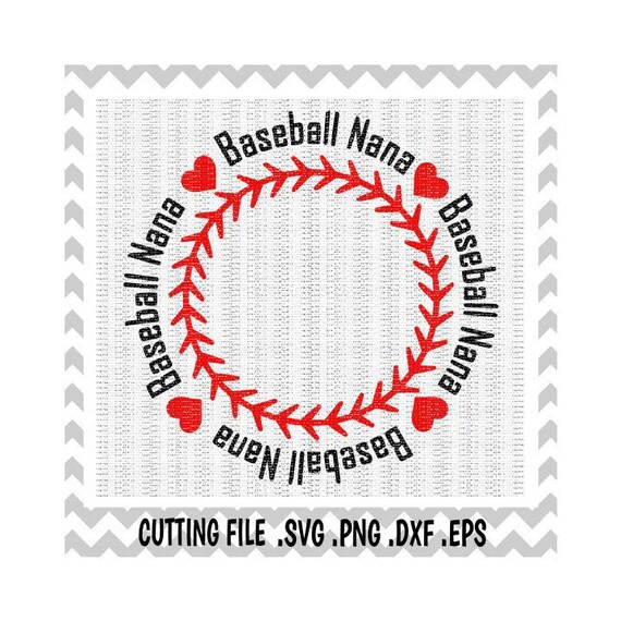 Download Baseball Nana Svg Circle Monogram Frame Svg-Dxf-Png-Eps