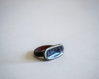Porcelain Ring. Porcelain Jewelry. Ceramic Ring. Ceramic Jewelry. Ring. Jewelry. Silver. Luster