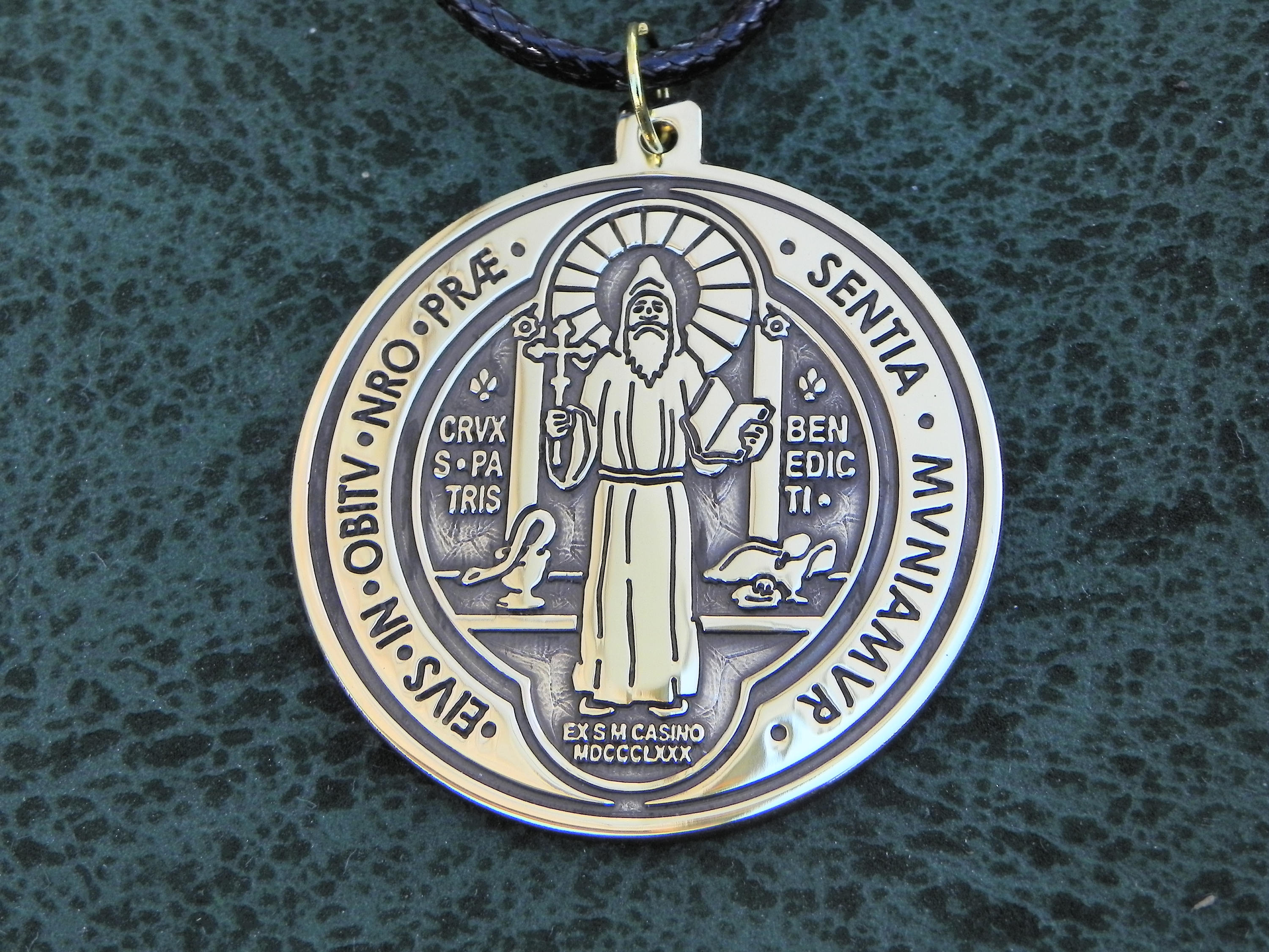 st benedict pendant