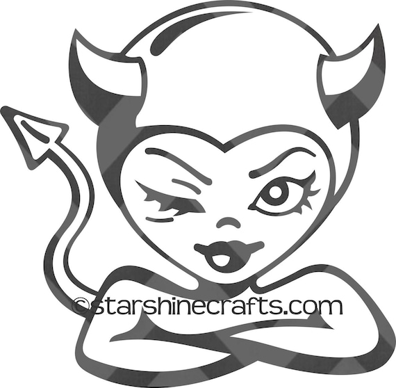 She-devil SVG for personal cutting machines