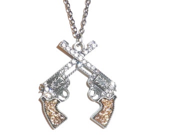 Western Gun Necklace