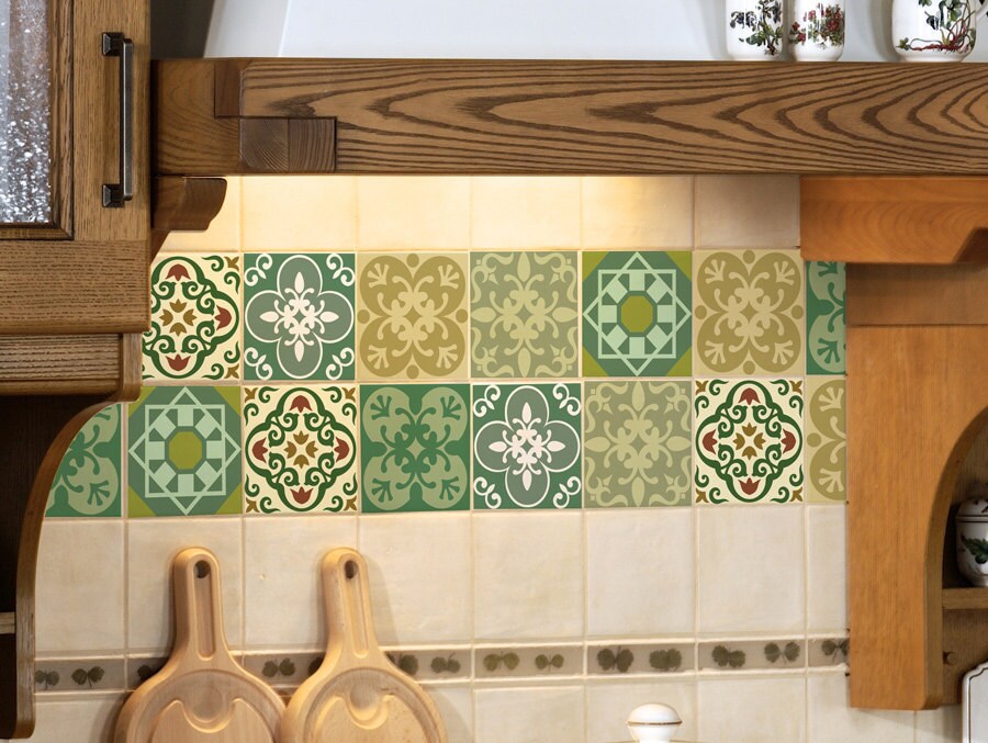 Tile Decals SET OF 15 Tile Stickers For Kitchen Tiles   Il Fullxfull.798053965 45r3 