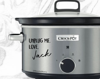 Unplug Me Love Jack, Jack Pearson, This Is Us, Slow Cooker Decal, Laptop Stickers, Laptop Decal, Macbook Decal, Car Decal, Vinyl Decal